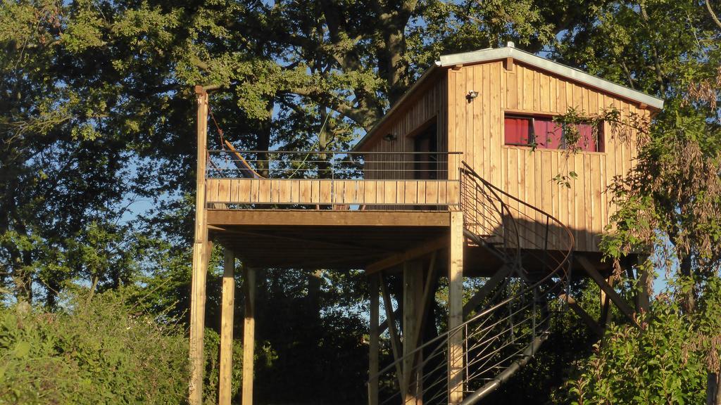 La Cabane Perchee Du Faucon Frechou-Frechet Dış mekan fotoğraf